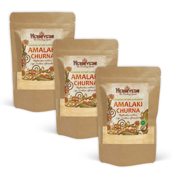 Amalaki Churna ØKO 125g x 3 pakker i gruppen Kosttilskud / Urter & Planter / Urter hos Rawfoodshop Scandinavia AB (HERBA01-SET3)