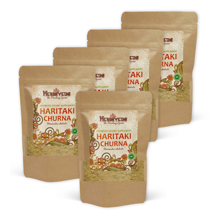 Haritaki Churna ØKO 250g x 5 pakker i gruppen Kosttilskud / Urter & Planter / Urter hos Rawfoodshop Scandinavia AB (HERBA04-250-SET5)