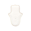Røgelsesholder White Hamsa Hand
