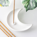 Røgelsesholder White Crescent Moon