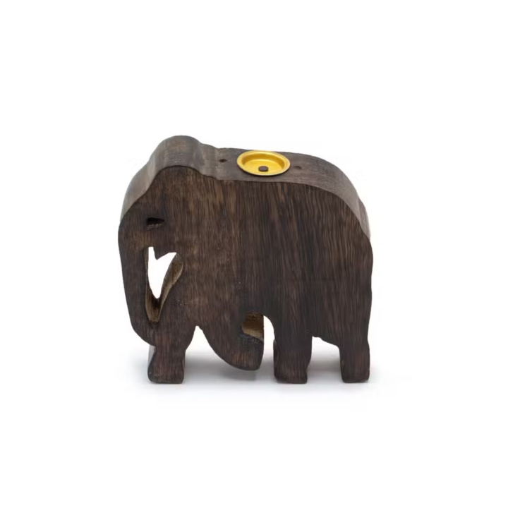 Røgelsesholder Elefant til Pinde & Kegler i gruppen Hjem & Sjæl / Stemning & duft / Røgelserholdere & fade hos Rawfoodshop Scandinavia AB (ISH-241)