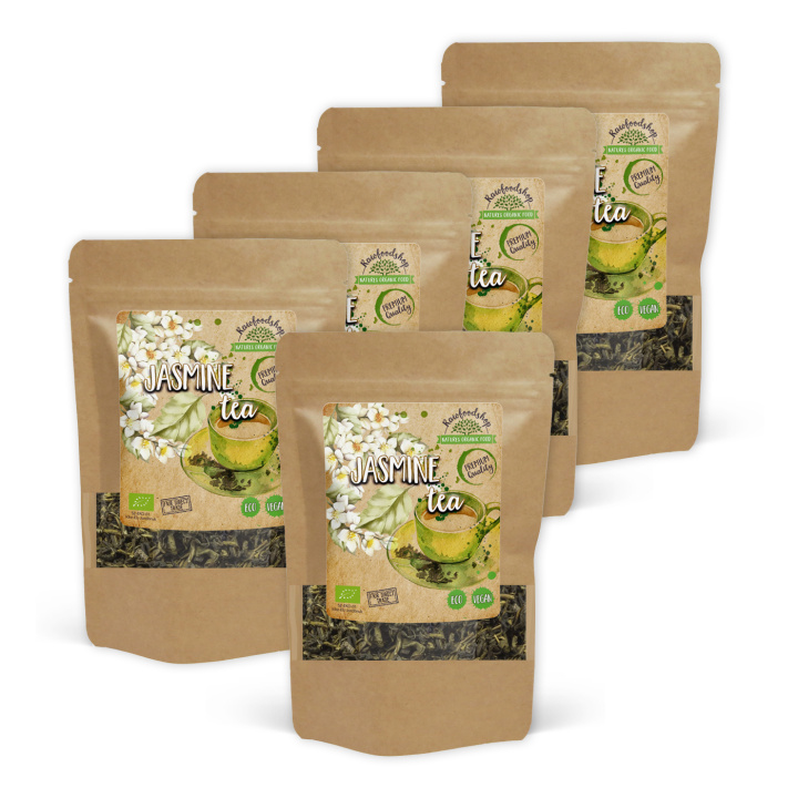 Jasmin Te ØKO 100g x 5 pakker i gruppen Råvarer & Drikke / Drikkevarer / Te hos Rawfoodshop Scandinavia AB (JAS01-SET5)