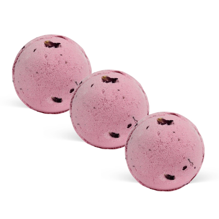 Badebombe Rose & Petals 180g x 3 stk i gruppen Hud & Krop / Bad & Spa / Badebomber & Badebobler hos Rawfoodshop Scandinavia AB (JBB04-SET3)
