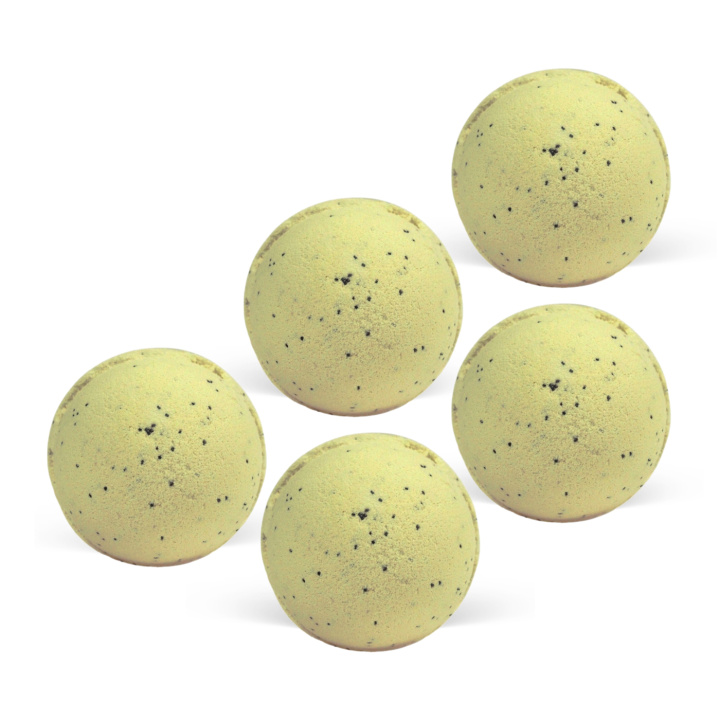 Badebombe Simply Vanilla 180g x 5 stk i gruppen Hud & Krop / Bad & Spa / Badebomber & Badebobler hos Rawfoodshop Scandinavia AB (JBB22-SET5)