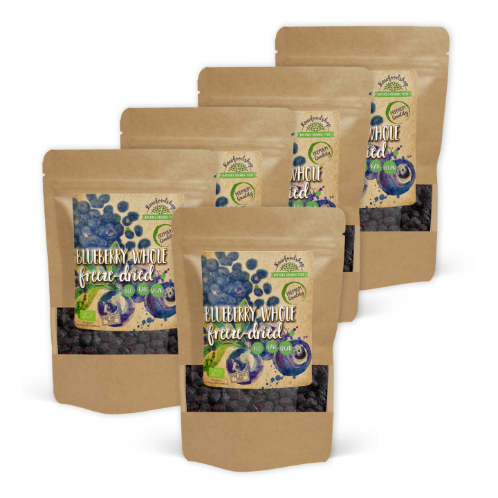 Blåbær Frysetørret Hele ØKO 50g x 5 pakker i gruppen Råvarer & Drikke / Frugt & Frugtpulver / Blåbær hos Rawfoodshop Scandinavia AB (K20040000000001-SET5)