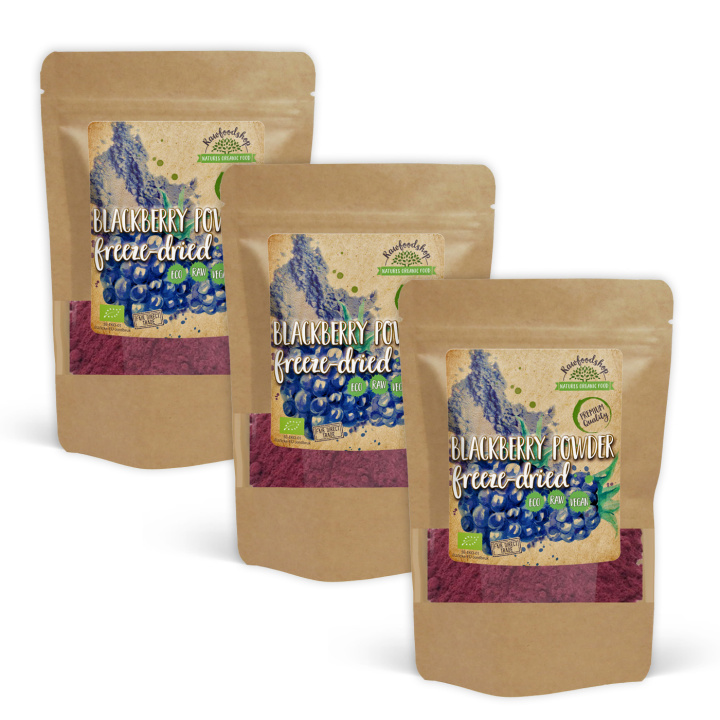 Brombærpulver Frysetørret ØKO 100g x 3 pakker i gruppen Råvarer & Drikke / Frugt & Frugtpulver / Frugtpulver hos Rawfoodshop Scandinavia AB (K20070005002001-SET3)