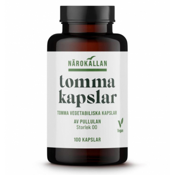 Tomme vegetabilske kapsler størrelse 00 i gruppen Kosttilskud / Andre kosttilskud / Udstyr & Tilbehør hos Rawfoodshop Scandinavia AB (KAP1)