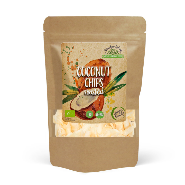 Kokoschips Premium Ristede ØKO 200g i gruppen Råvarer & Drikke / Nødder / Kokos hos Rawfoodshop Scandinavia AB (KCR20)