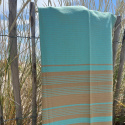 Fouta Sable & Aquasky i Økologisk bomuld 200x100cm