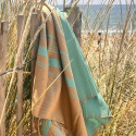 Fouta Sable & Aquasky i Økologisk bomuld 200x100cm