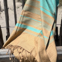Fouta Sable & Aquasky i Økologisk bomuld 200x100cm