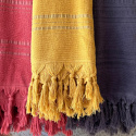 Fouta Sennepsgul i Økologisk Bomuld 90x170cm