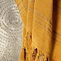 Fouta Sennepsgul i Økologisk Bomuld 90x170cm
