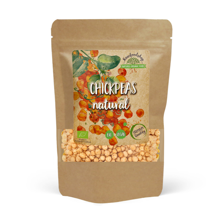 Hele Kikærter ØKO 1kg i gruppen Råvarer & Drikke / Spisekammer / Bælgfrugter / Ærter hos Rawfoodshop Scandinavia AB (KIKA1000)