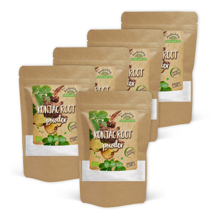 Konjakrod ØKO 100g x 5 pakker i gruppen Råvarer & Drikke / Bagning / Flere bageingredienser hos Rawfoodshop Scandinavia AB (KRG10-SET5)
