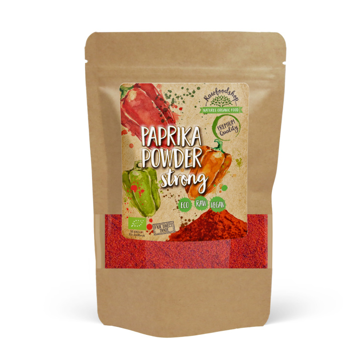 Paprikapulver Stærk ØKO 50g i gruppen Råvarer & Drikke / Spisekammer / Krydderier & Salt hos Rawfoodshop Scandinavia AB (KRY103)