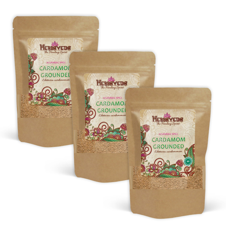 Kardemomme Malet ØKO 50g x 3 pakker i gruppen Råvarer & Drikke / Spisekammer / Krydderier & Salt hos Rawfoodshop Scandinavia AB (KRY35-SET3)