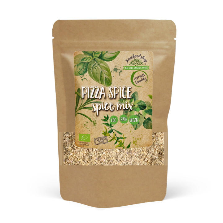 Pizzakrydderi ØKO 50g i gruppen Råvarer & Drikke / Spisekammer / Krydderier & Salt hos Rawfoodshop Scandinavia AB (KRY99)