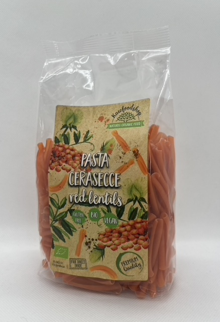 Pasta Røde Linser Casarecce ØKO 1kg x 5 pakker i gruppen Råvarer & Drikke / Spisekammer / Pasta & Nudler hos Rawfoodshop Scandinavia AB (LRBCAS1KG6PZ-SET5)