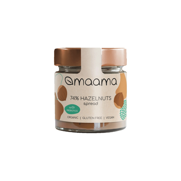 Hasselnøddecreme 74% ØKO 200g i gruppen Råvarer & Drikke / Nødder / Nøddesmør hos Rawfoodshop Scandinavia AB (MAAMA07)