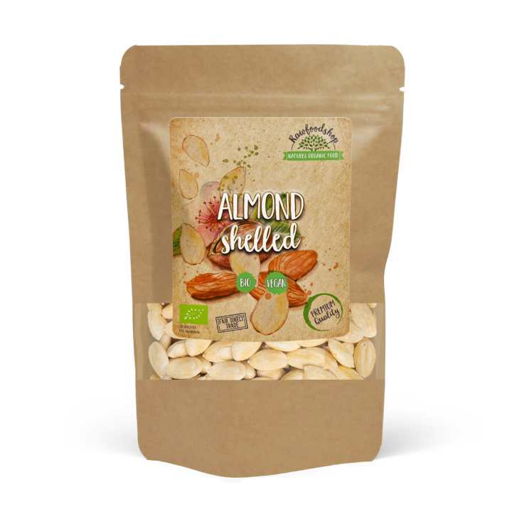 Mandler Afskaldede ØKO 1kg i gruppen Råvarer & Drikke / Nødder / Mandel hos Rawfoodshop Scandinavia AB (MASK2)