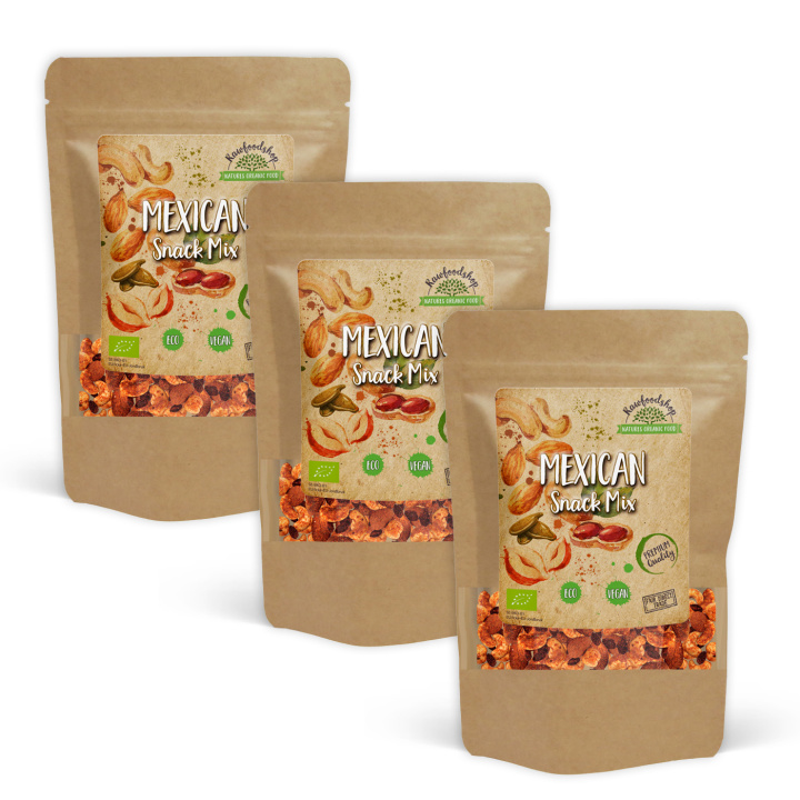 Mexican Snackmix ØKO 200g x 3 pakker i gruppen Råvarer & Drikke / Nødder / Nøddemix hos Rawfoodshop Scandinavia AB (MELMEX5200-SET3)