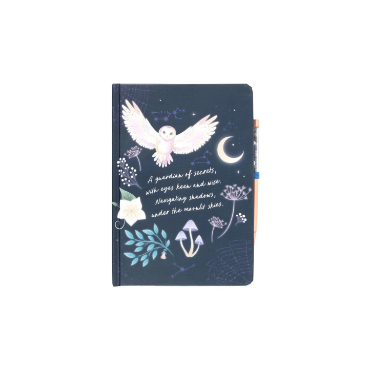 Notesbog Night Owl med Kuglepen Sodalit i gruppen Hjem & Sjæl / Harmonisk livsstil / Bøger & journaler hos Rawfoodshop Scandinavia AB (MF-08625)