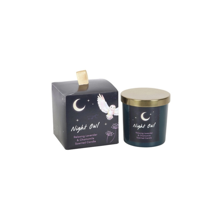 Duftlys Night Owl Lavendel & Kamille i gruppen Hjem & Sjæl / Stemning & duft / Duftlys hos Rawfoodshop Scandinavia AB (MF-09325)