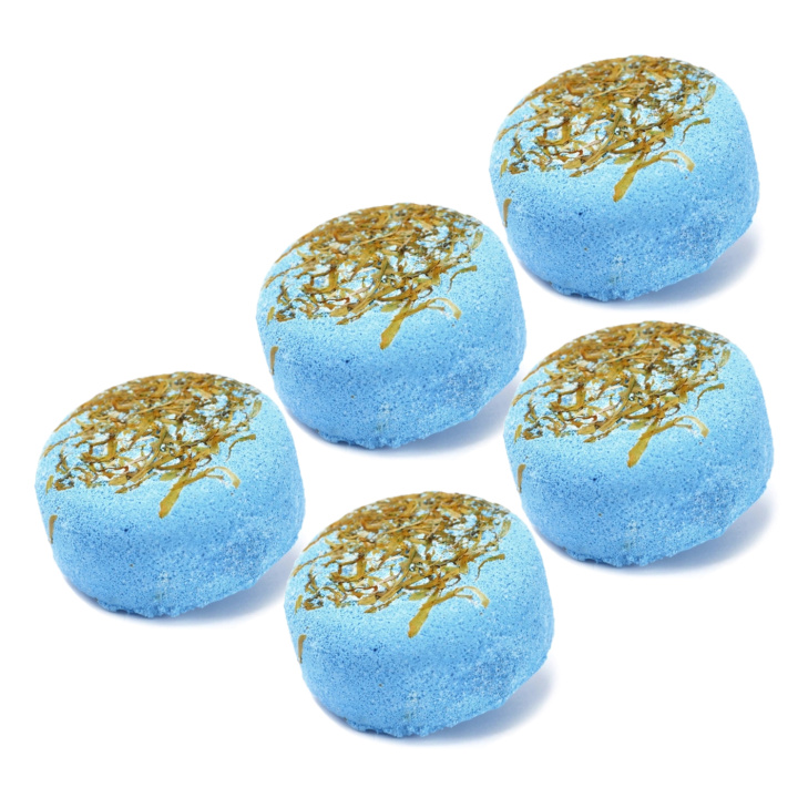 Badebombe Fizz Dream in Blue 200g x 5 stk i gruppen Hud & Krop / Bad & Spa / Badebomber & Badebobler hos Rawfoodshop Scandinavia AB (MFF06-SET5)