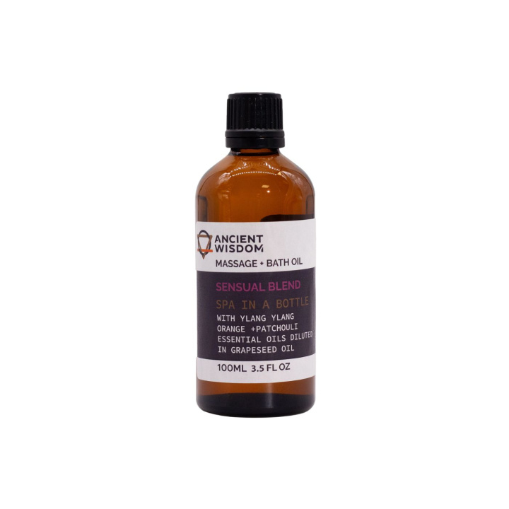 Sensual Massageolie 100ml i gruppen OUTLET 20-80% / Hud & Krop 20-50% / Kampanj- Hud & krop hos Rawfoodshop Scandinavia AB (MOLUL-02)