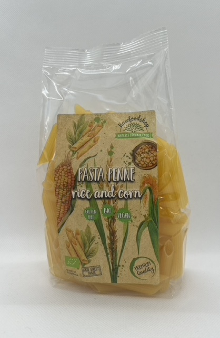 Pasta Ris & Majs Penne ØKO 250g x 3 pakker i gruppen Råvarer & Drikke / Spisekammer / Pasta & Nudler hos Rawfoodshop Scandinavia AB (MRBPEN25018-SET3)