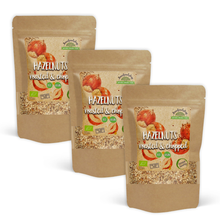 Hasselnødder Ristede i stykker ØKO 200g x 3 pakker i gruppen Råvarer & Drikke / Nødder / Hasselnødder hos Rawfoodshop Scandinavia AB (N22438-SET3)
