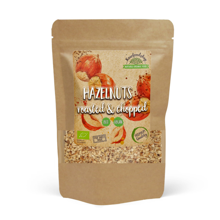 Hasselnødder Ristede i stykker ØKO 200g i gruppen Råvarer & Drikke / Nødder / Hasselnødder hos Rawfoodshop Scandinavia AB (N22438)