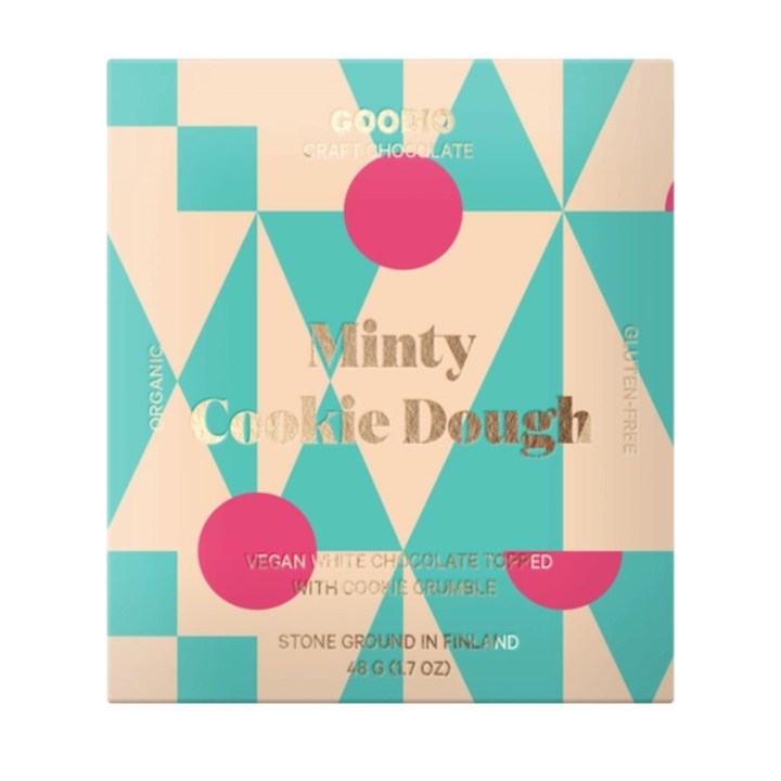 Minty Cookie Dough Hvid Chokolade ØKO 48 g i gruppen Råvarer & Drikke / Slik & Chokolade / Chokolade og Bars hos Rawfoodshop Scandinavia AB (NC30)