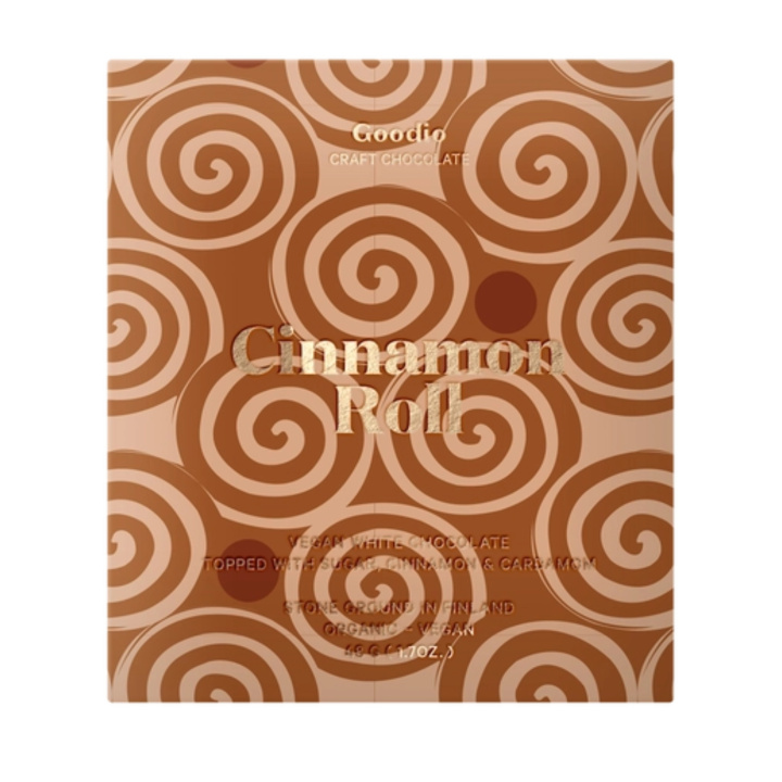 Kanelsnegl Chokolade ØKO 48g i gruppen Råvarer & Drikke / Slik & Chokolade / Chokolade og Bars hos Rawfoodshop Scandinavia AB (NC36)