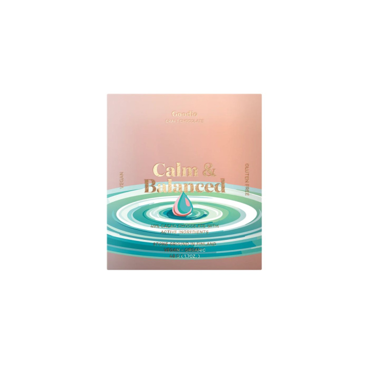 Calm & Balanced Chokolade 49% 48g i gruppen Råvarer & Drikke / Slik & Chokolade hos Rawfoodshop Scandinavia AB (NC60)