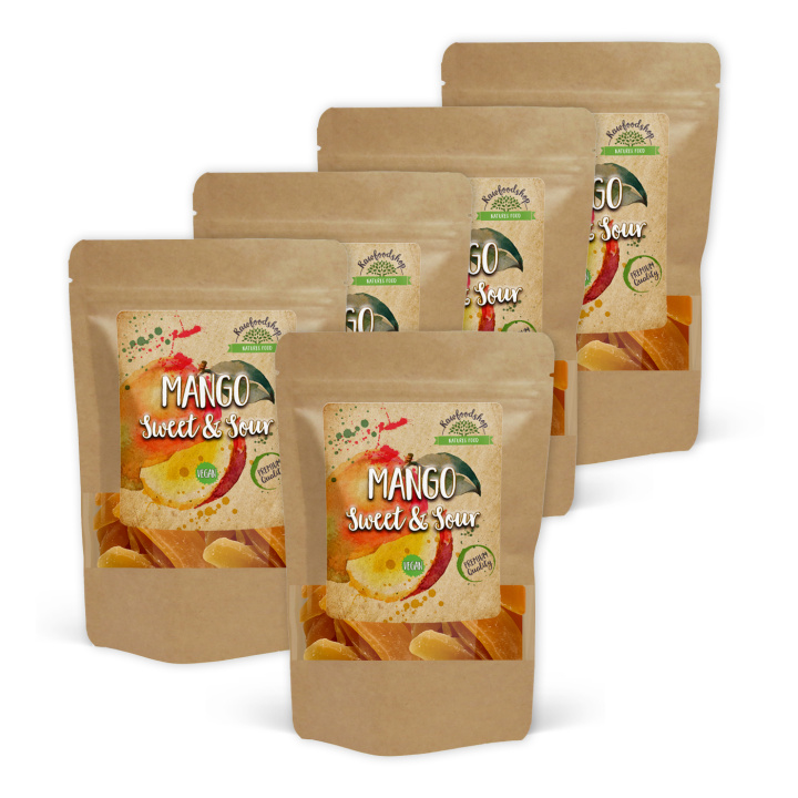 Mango Sødet 250g x 5 pakker i gruppen Råvarer & Drikke / Frugt & Frugtpulver / Mango hos Rawfoodshop Scandinavia AB (NUTMAN250-SET5)