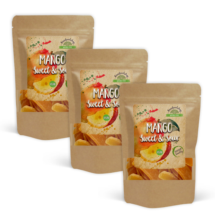 Mango Sødet 500g x 3 pakker i gruppen Råvarer & Drikke / Frugt & Frugtpulver / Mango hos Rawfoodshop Scandinavia AB (NUTMAN500-SET3)
