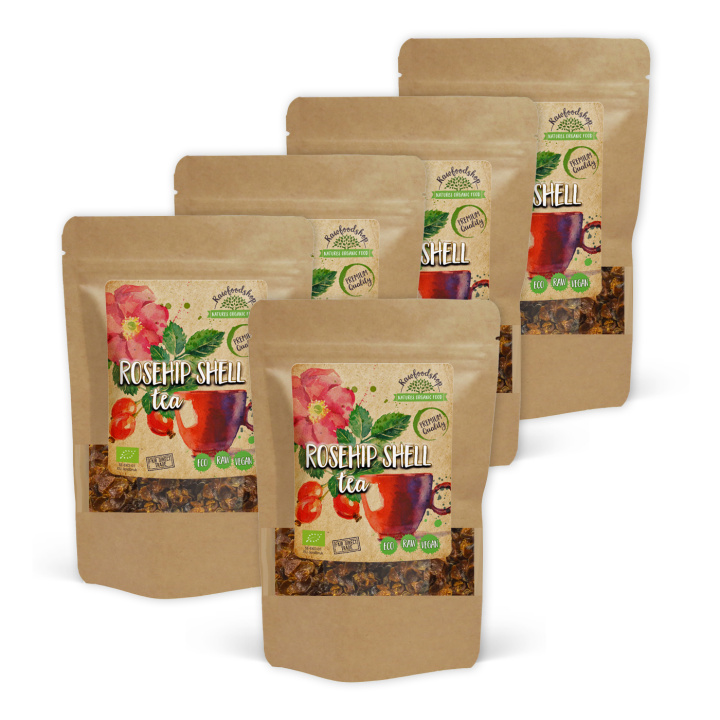 Hybenskal Te ØKO 100g x 5 pakker i gruppen Råvarer & Drikke / Drikkevarer / Te hos Rawfoodshop Scandinavia AB (NYT02-SET5)