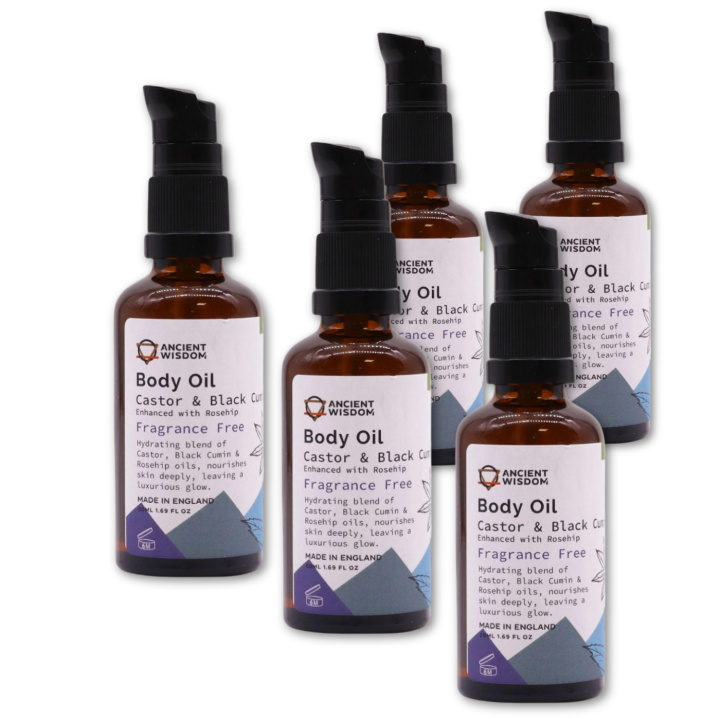 Ansigt & Kropsolie Hyben ØKO 50ml x 5 stk i gruppen Hud & Krop / Krop / Body lotion & Olie hos Rawfoodshop Scandinavia AB (OBOUL01-SET5)