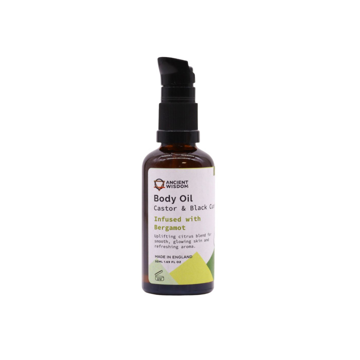 Ansigt & Kropsolie Bergamotte ØKO 50ml i gruppen OUTLET 20-80% / Hud & Krop 20-50% / Kampanj- Hud & krop hos Rawfoodshop Scandinavia AB (OBOUL04)