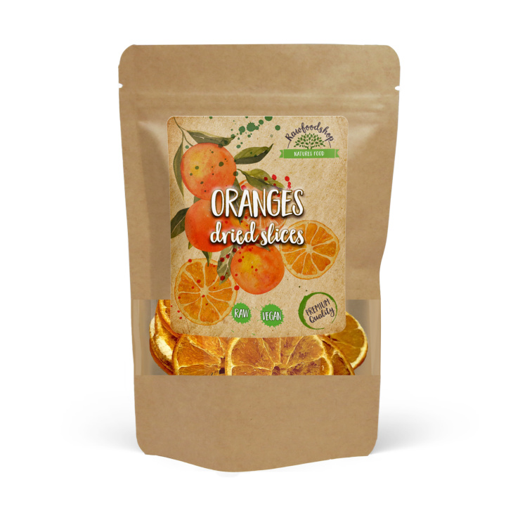 Appelsiner tørrede 100 g i gruppen Råvarer & Drikke / Frugt & Frugtpulver / Anden Frugt og Bær hos Rawfoodshop Scandinavia AB (ORGAN83746-1)