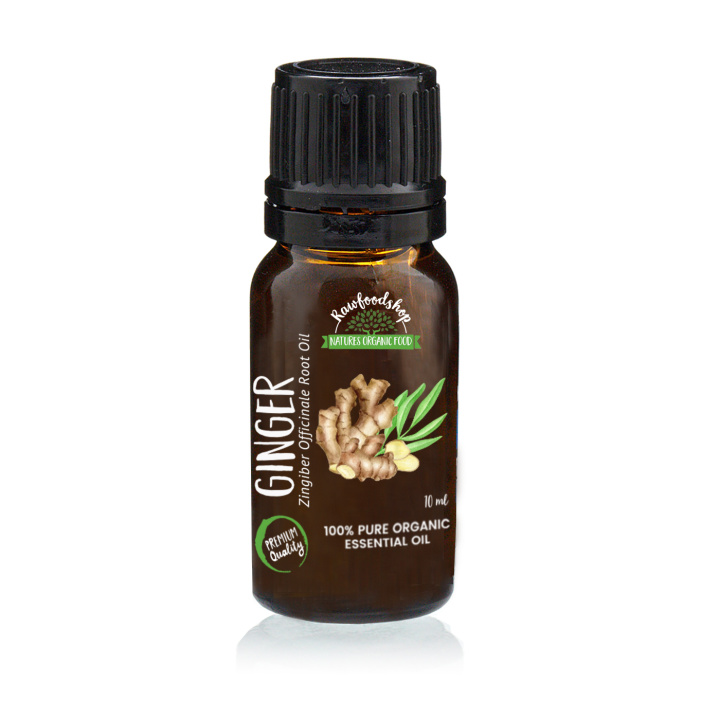 Ingefær Æterisk Olie ØKO 10ml i gruppen Hud & Krop / Naturlig DIY / Æteriske olier hos Rawfoodshop Scandinavia AB (ORGEOUL-19)