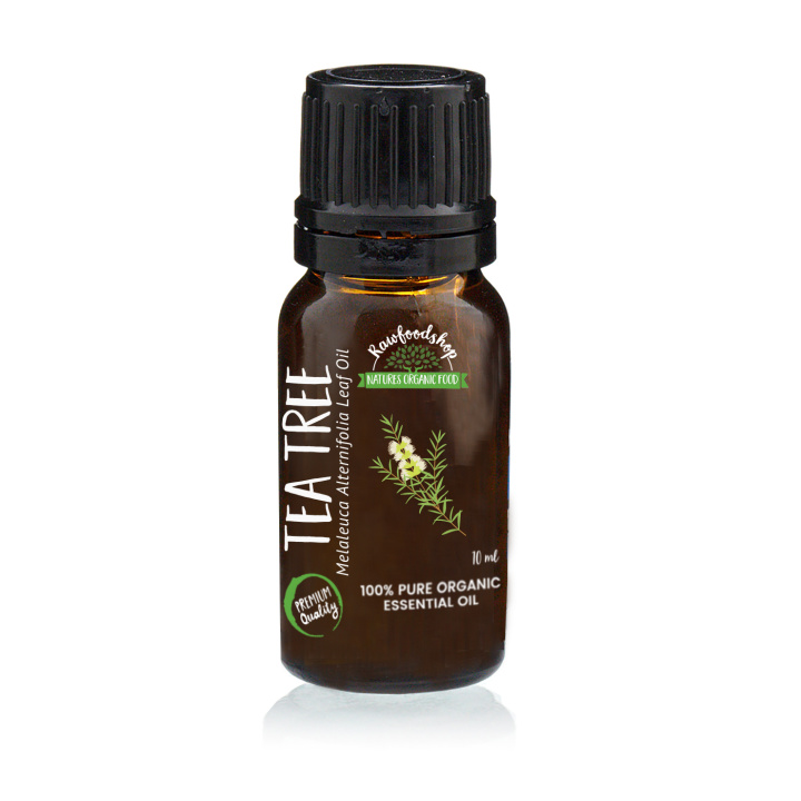 Tea Tree Æterisk Olie ØKO 10ml i gruppen Hud & Krop / Naturlig DIY / Æteriske olier hos Rawfoodshop Scandinavia AB (ORGEOUL02)