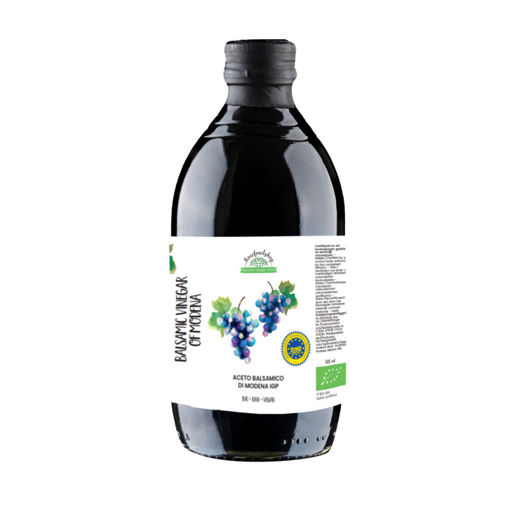 Balsamicoeddike Modena Ufiltreret RAW ECO 500 ml i gruppen Råvarer & Drikke / Spisekammer / Smagssætning / Eddike hos Rawfoodshop Scandinavia AB (PFO19SY050006)