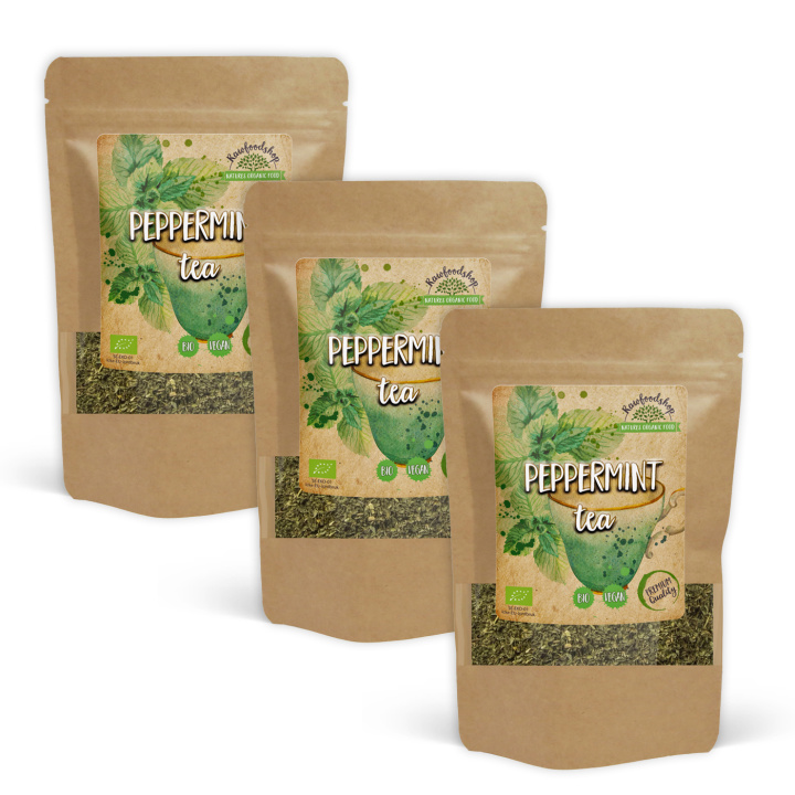 Pebermynte Te ØKO 100g x 3 pakker i gruppen Råvarer & Drikke / Drikkevarer / Te hos Rawfoodshop Scandinavia AB (PMT10-SET3)