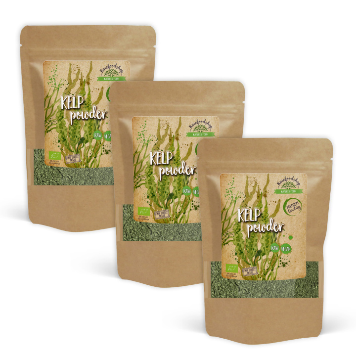 Kelppulver Vild 125g x 3 pakker i gruppen Råvarer & Drikke / Helsekost / Alger & Tang hos Rawfoodshop Scandinavia AB (RALG100217E-SET3)