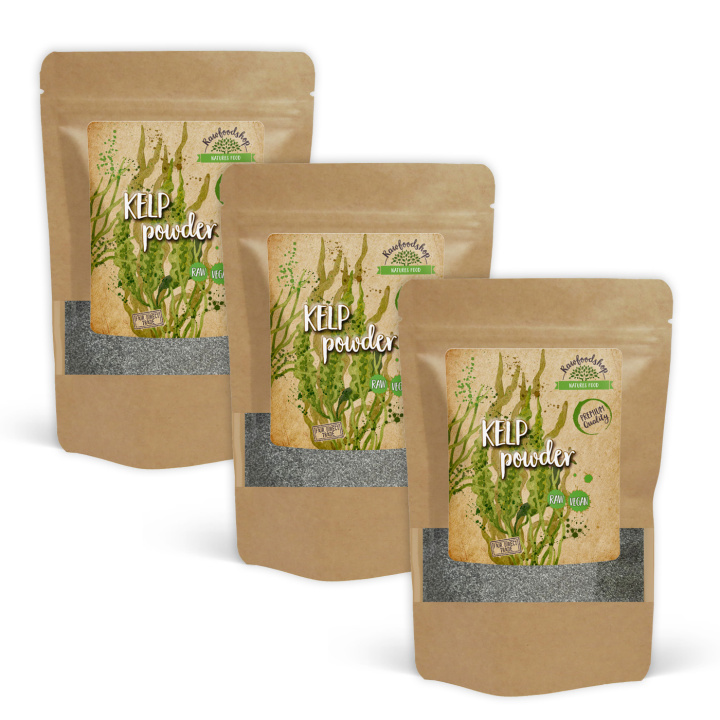Kelppulver Vild 250g x 3 pakker i gruppen Råvarer & Drikke / Helsekost / Alger & Tang hos Rawfoodshop Scandinavia AB (RALG100217E250-SET3)