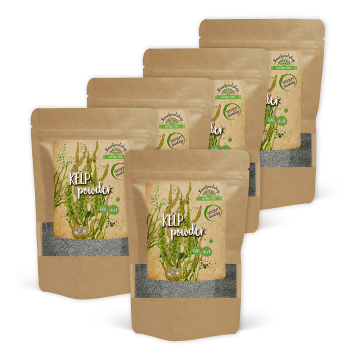 Kelppulver Vild 250g x 5 pakker i gruppen Råvarer & Drikke / Helsekost / Alger & Tang hos Rawfoodshop Scandinavia AB (RALG100217E250-SET5)