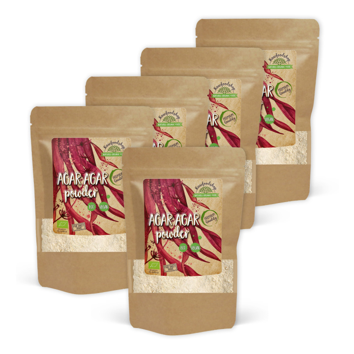 Agar Agar Pulver ØKO 200g x 5 pakker i gruppen Råvarer & Drikke / Bagning hos Rawfoodshop Scandinavia AB (RALG200006E-SET5)